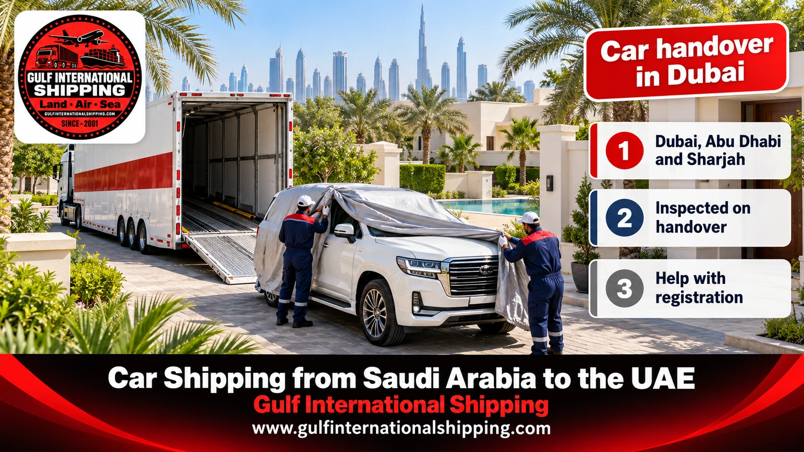 Car handover in Dubai