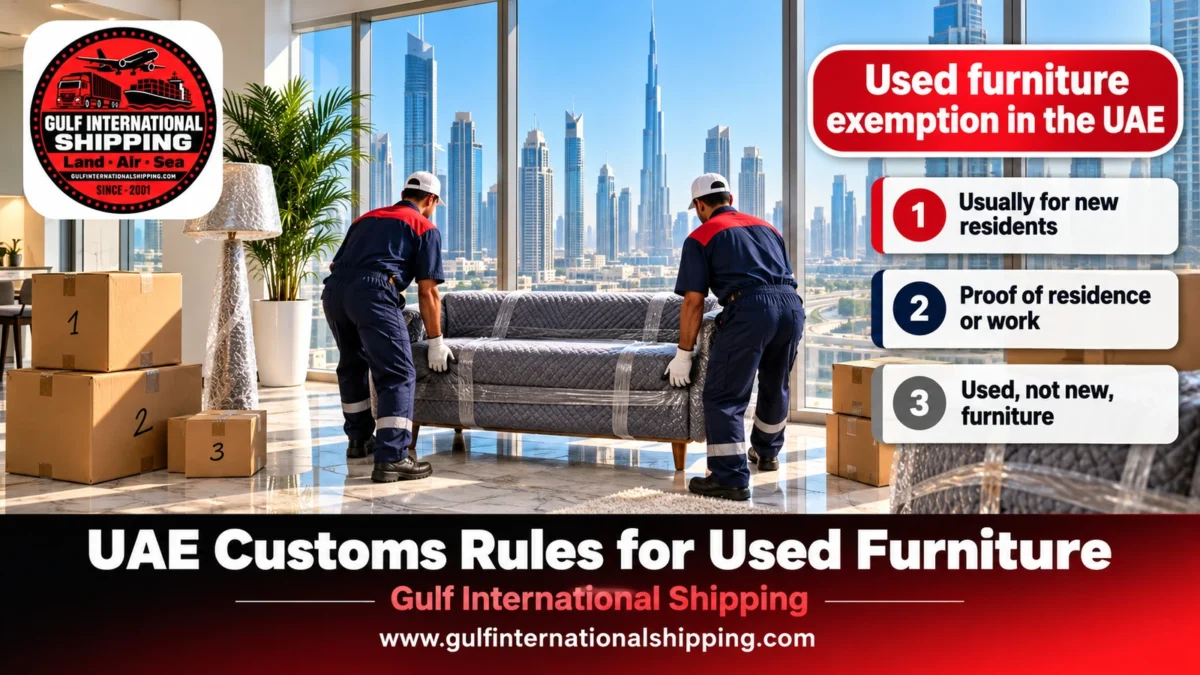 Used furniture exemption in the UAE
