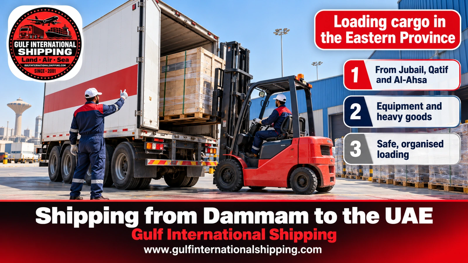 Loading cargo in the Eastern Province