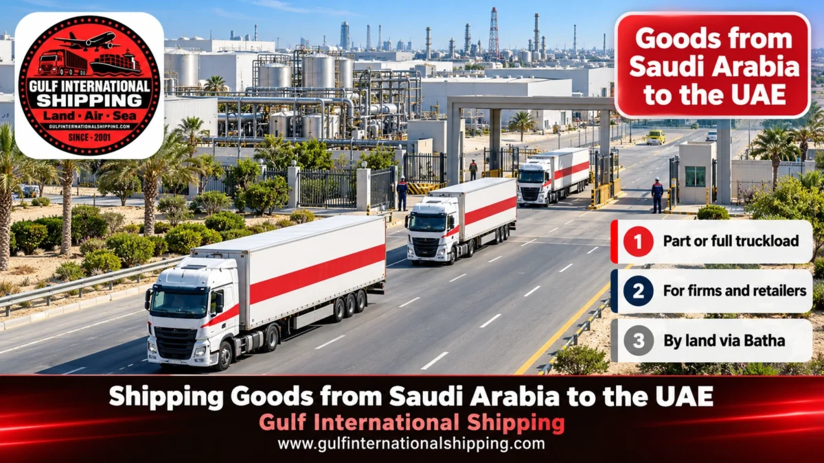 Goods from Saudi Arabia to the UAE