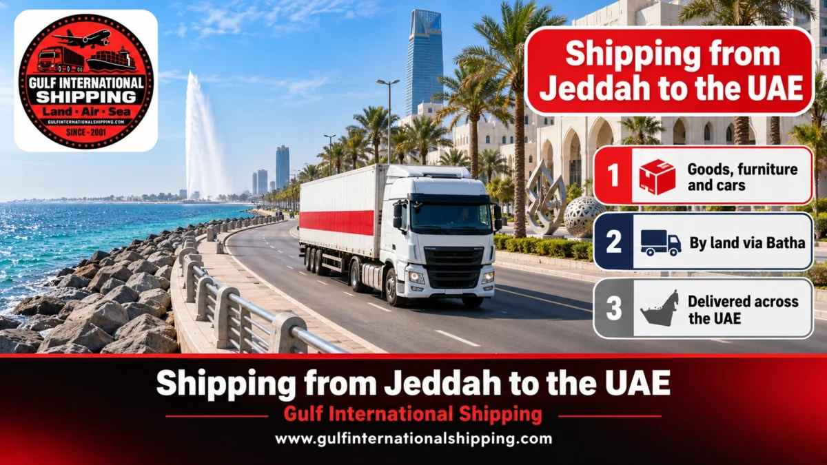 Shipping from Jeddah to the UAE