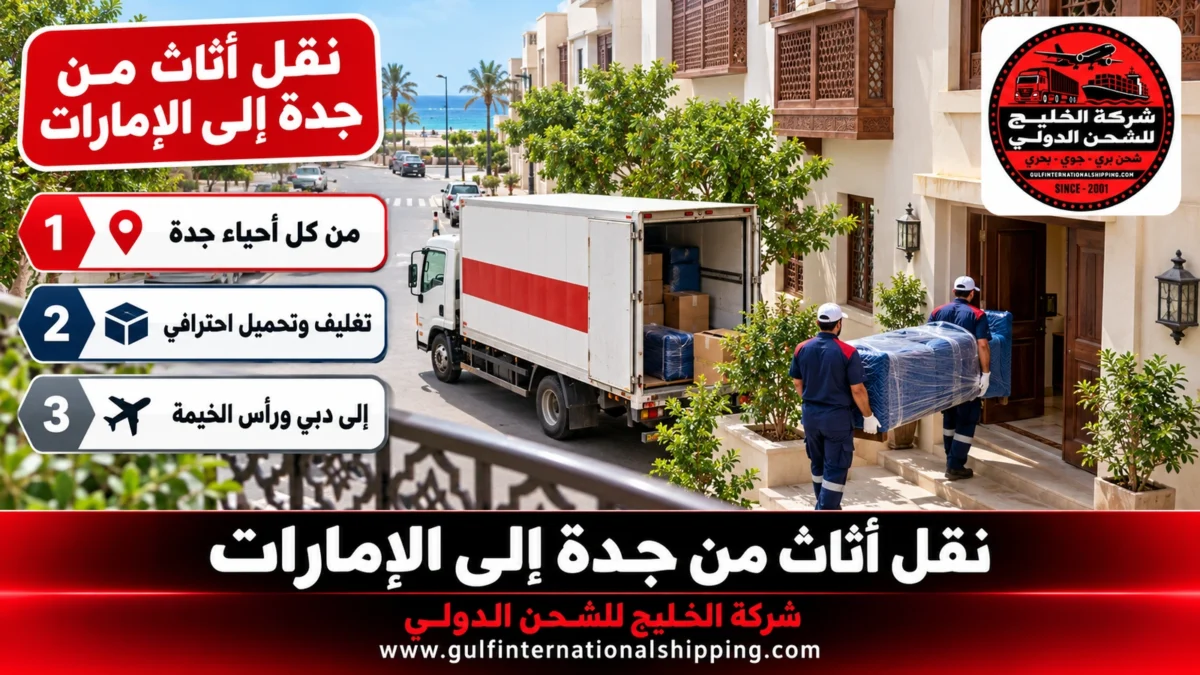 نقل أثاث من جدة إلى الإمارات