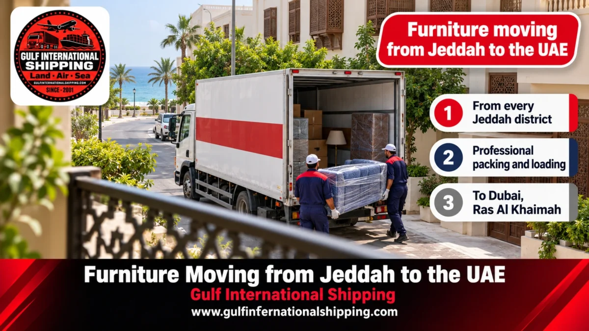 Furniture moving from Jeddah to the UAE