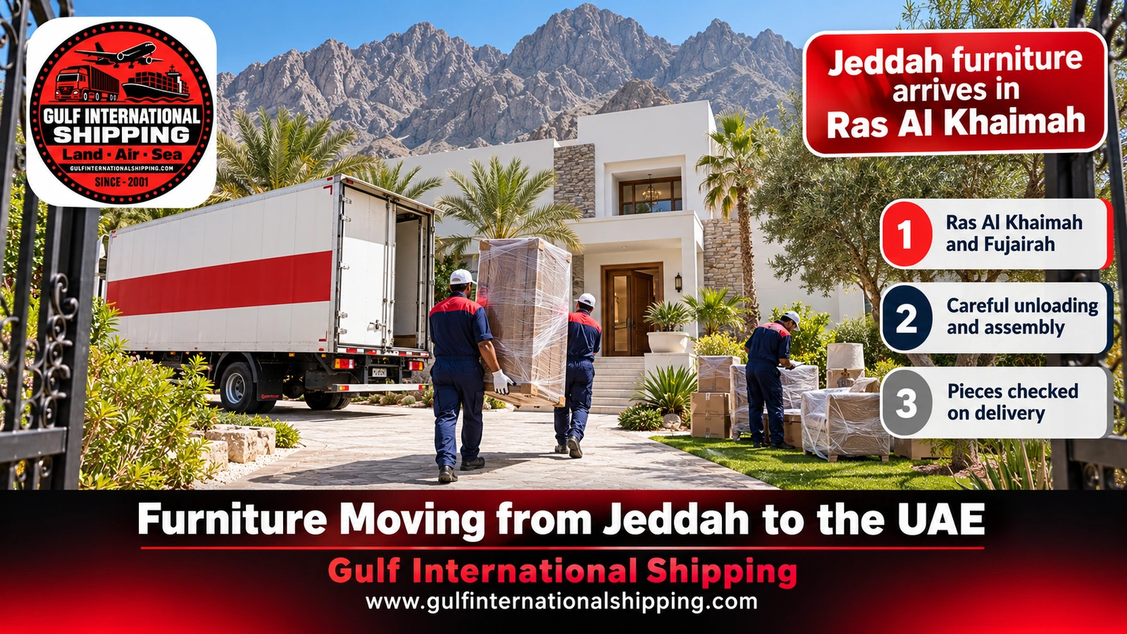 Jeddah furniture arrives in Ras Al Khaimah