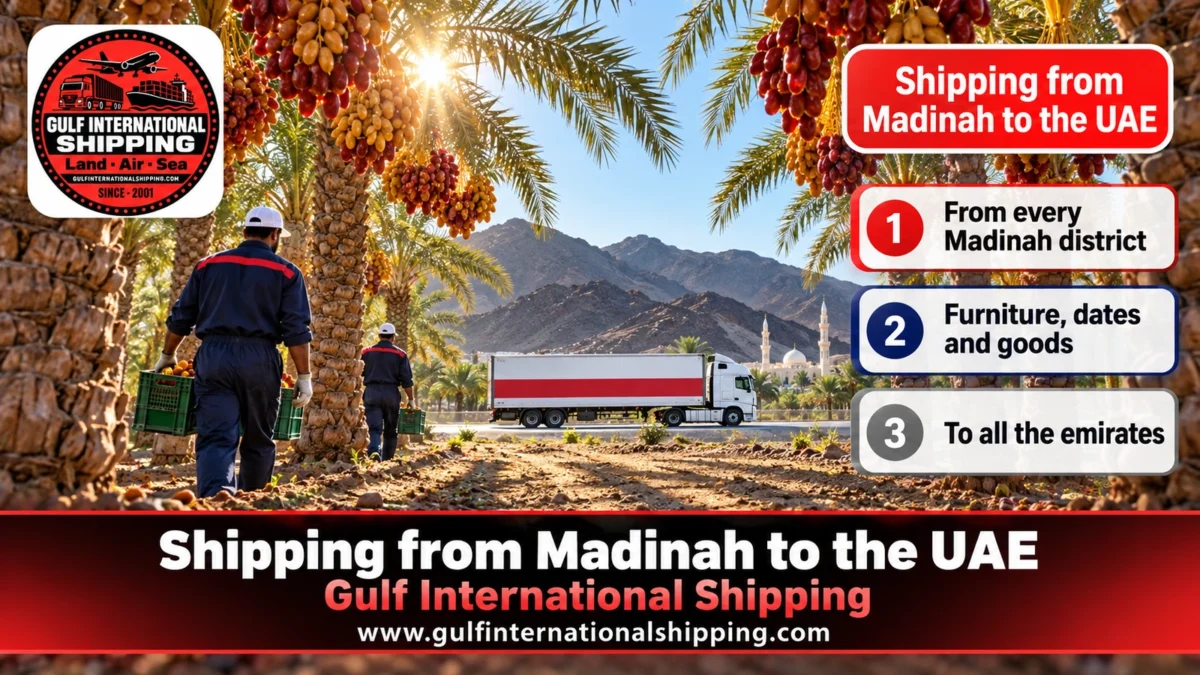 Shipping from Madinah to the UAE