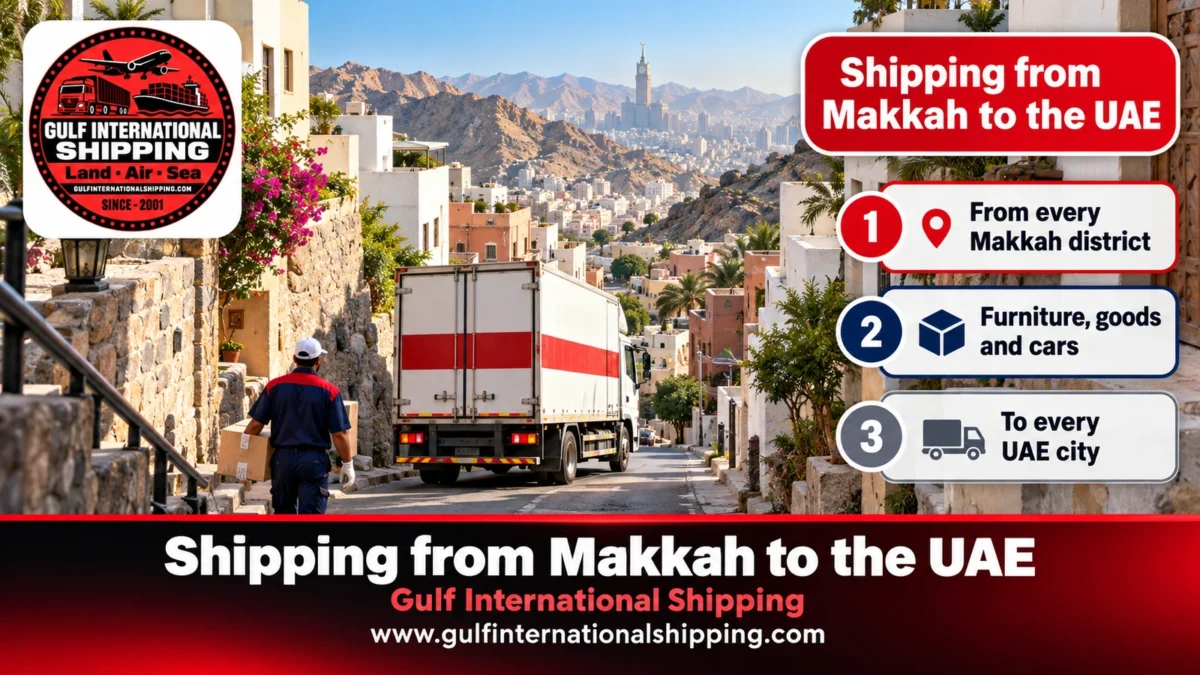 Shipping from Makkah to the UAE