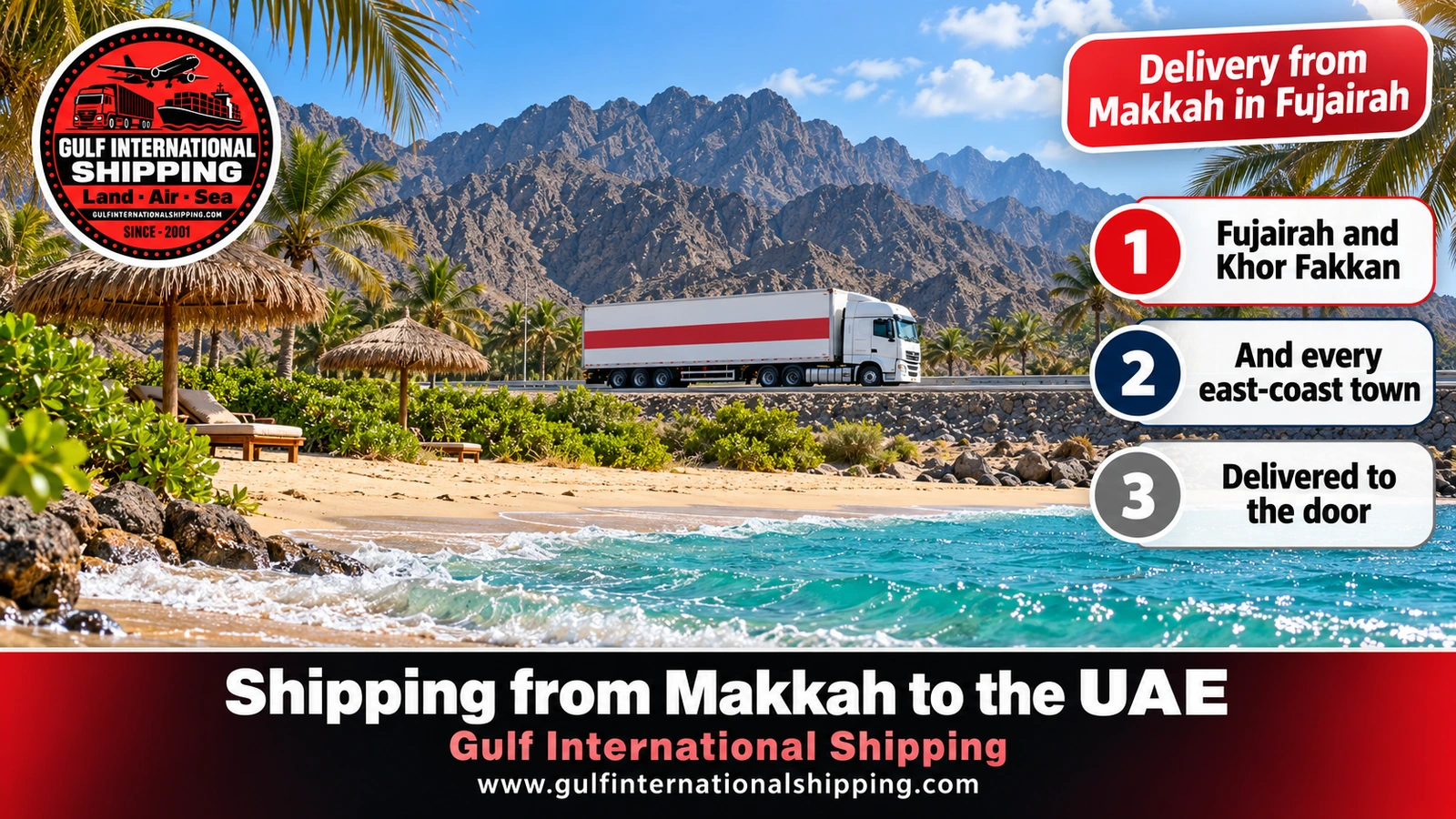 Delivery from Makkah in Fujairah