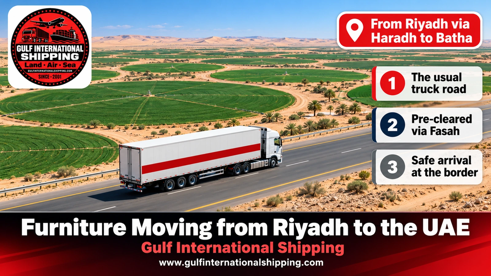 From Riyadh via Haradh to Batha