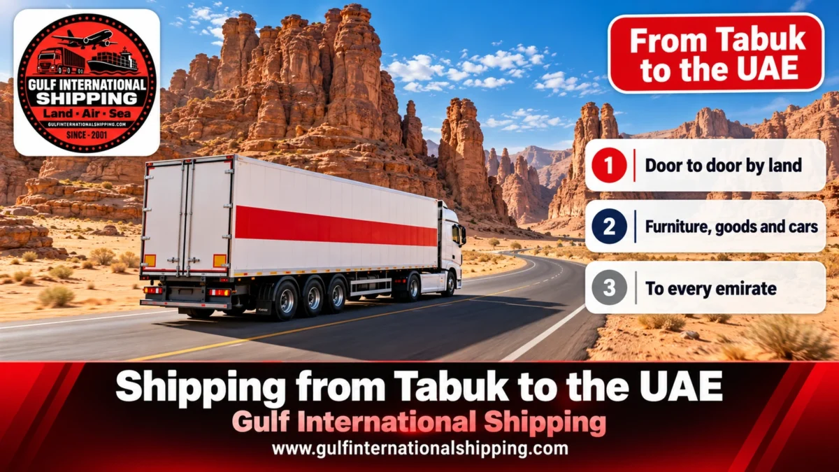 Shipping from Tabuk to the UAE