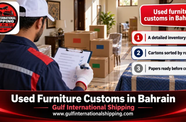 Bahrain Used Household Goods Customs Family Relocation & Car Shipping