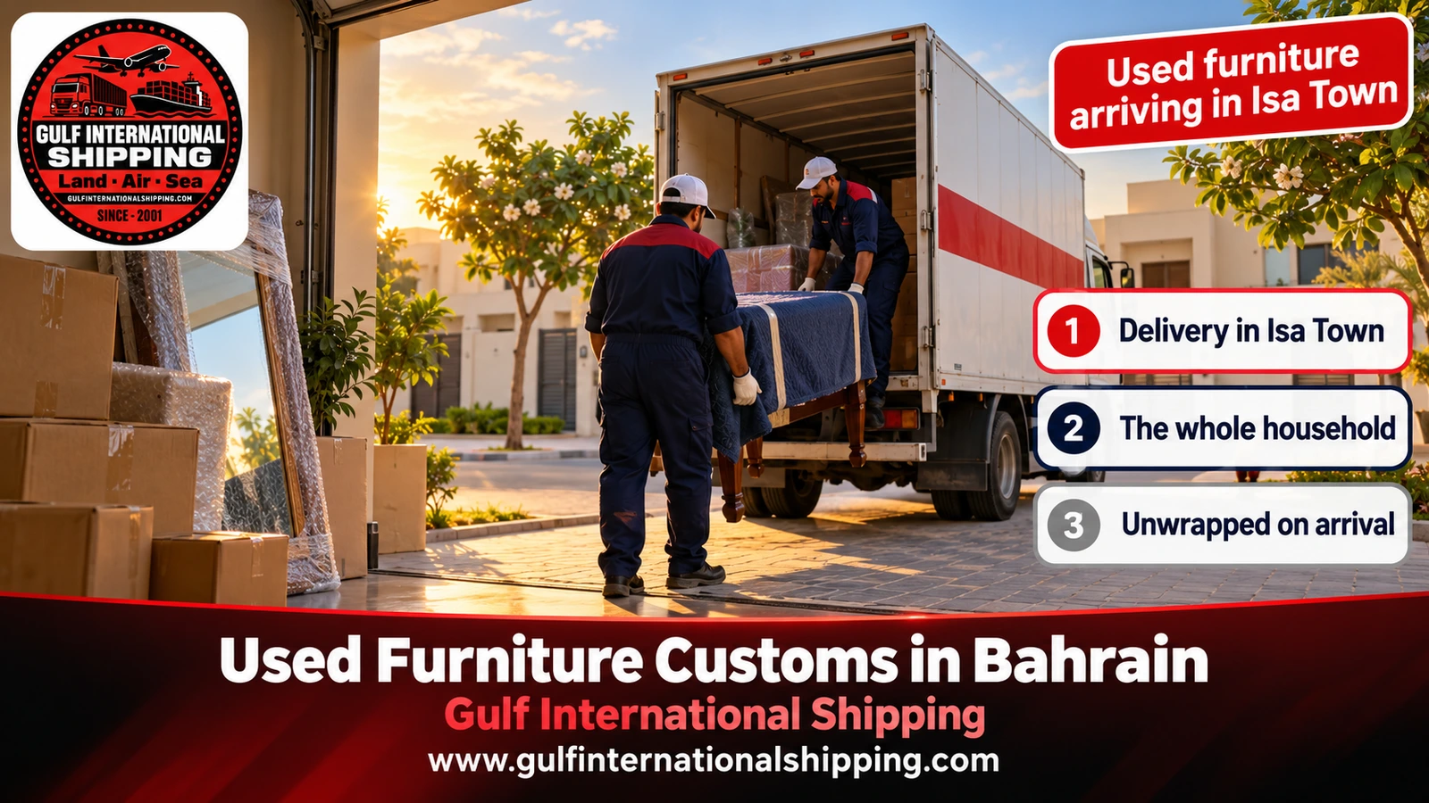 Used furniture arriving in Isa Town