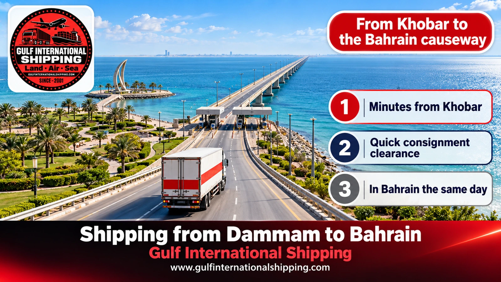 From Khobar to the Bahrain causeway