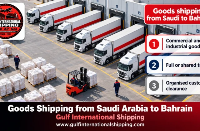 Goods Shipping from Saudi Arabia to Bahrain Trucking Freight & Cars