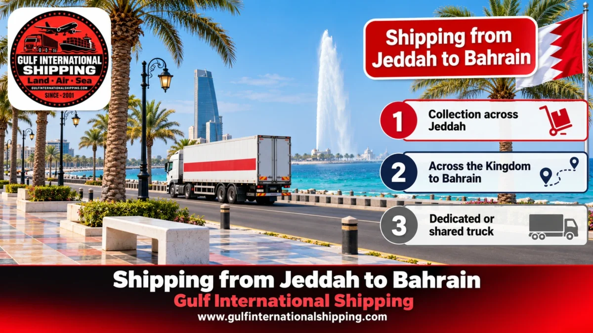 Shipping from Jeddah to Bahrain