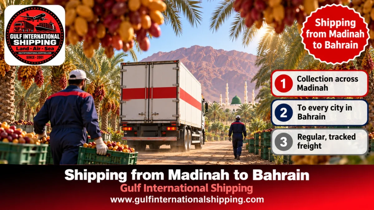 Shipping from Madinah to Bahrain