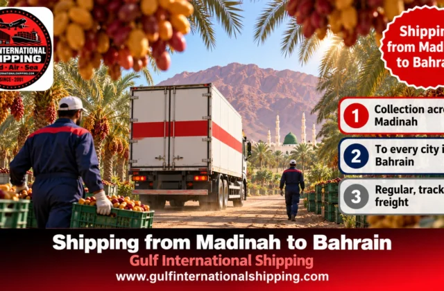Shipping Company from Madinah to Bahrain Dates, Goods & Car Shipping