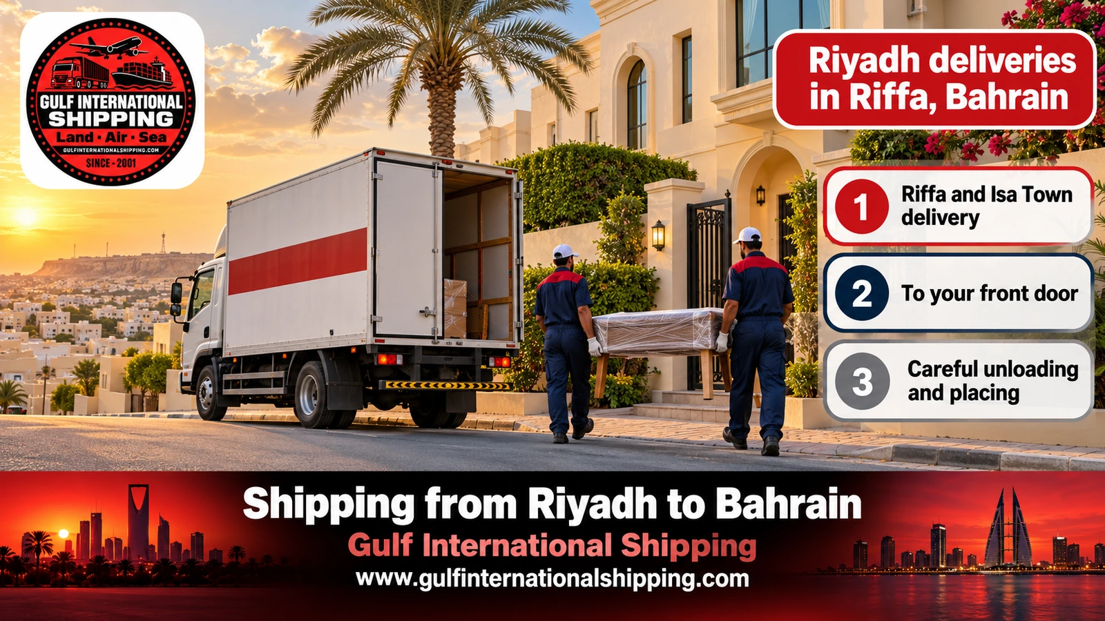 Riyadh deliveries in Riffa, Bahrain