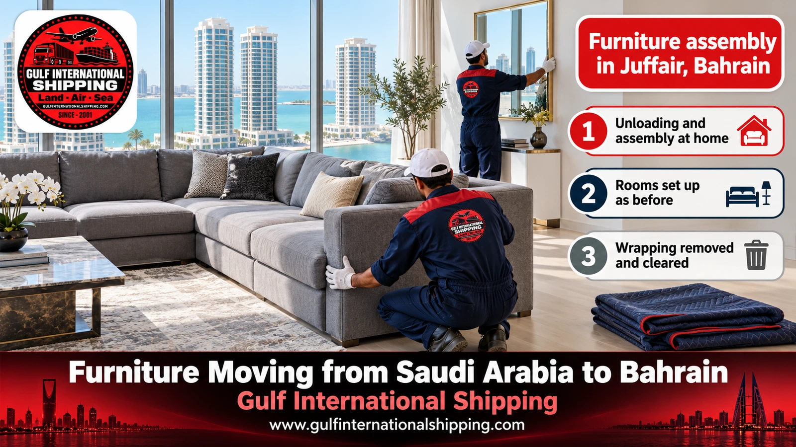 Furniture assembly in Juffair, Bahrain