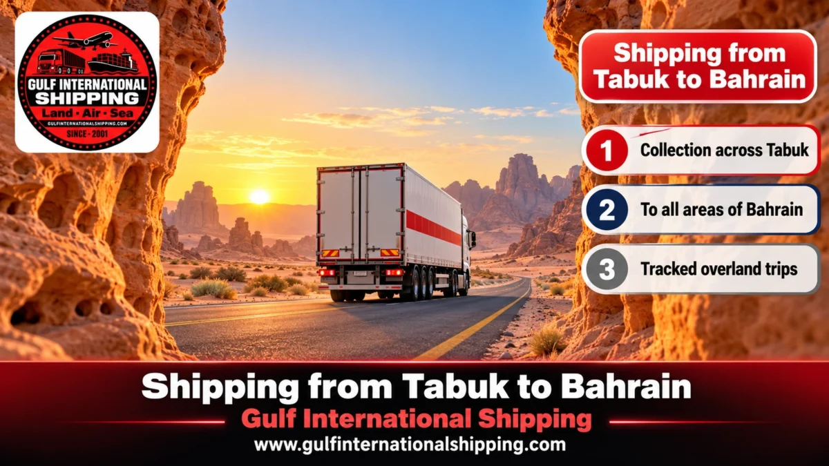 Shipping from Tabuk to Bahrain
