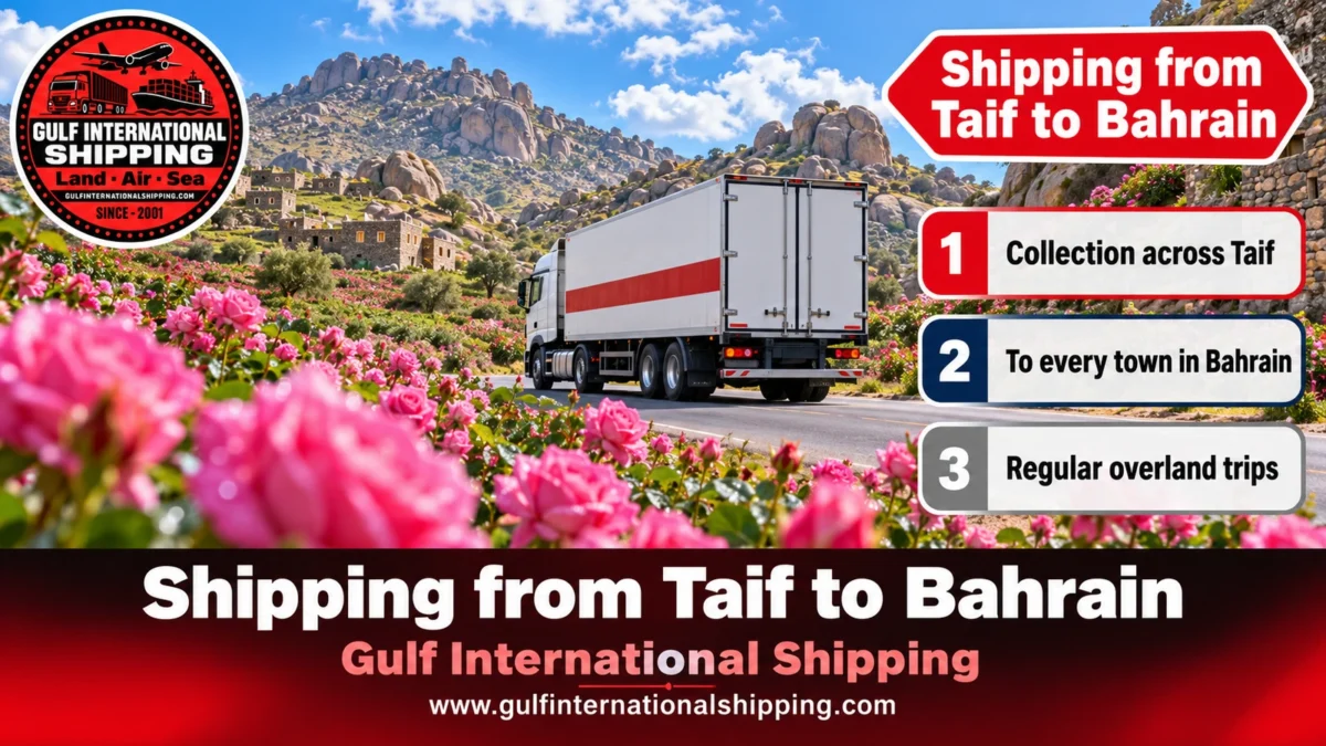 Shipping from Taif to Bahrain