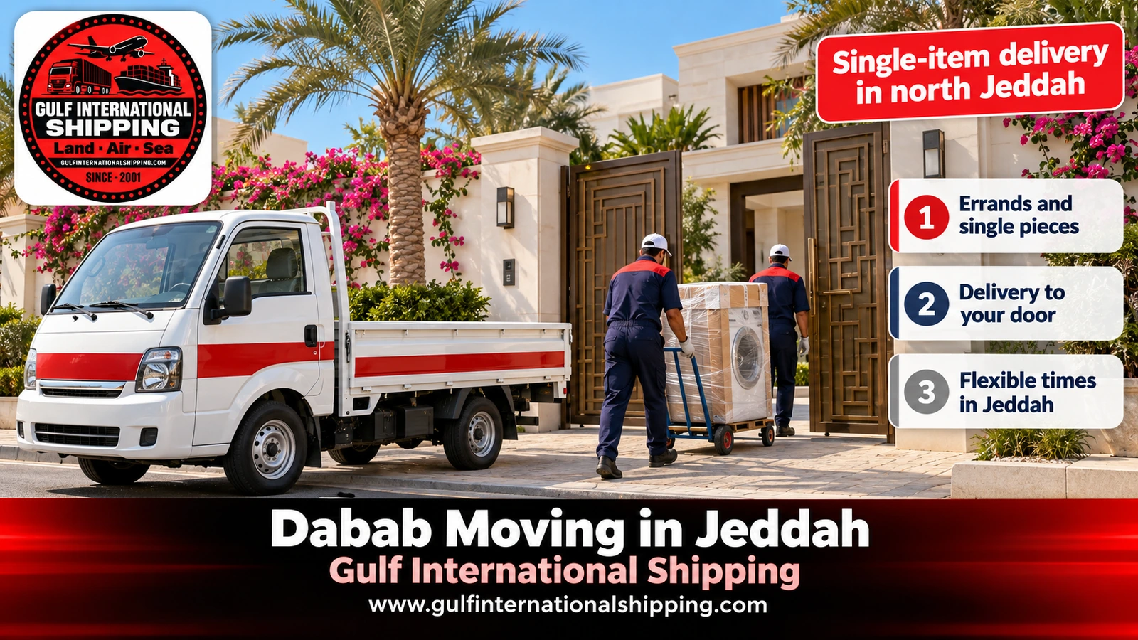 Single-item delivery in north Jeddah
