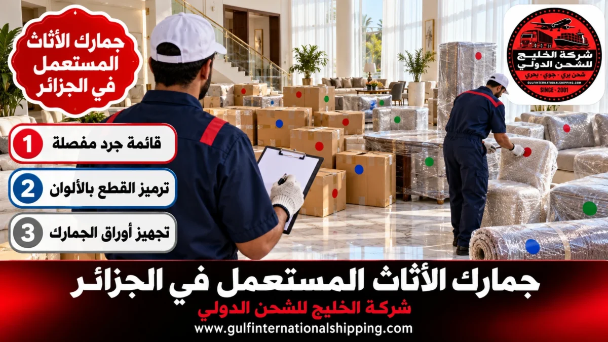 جمارك الأثاث المستعمل في الجزائر