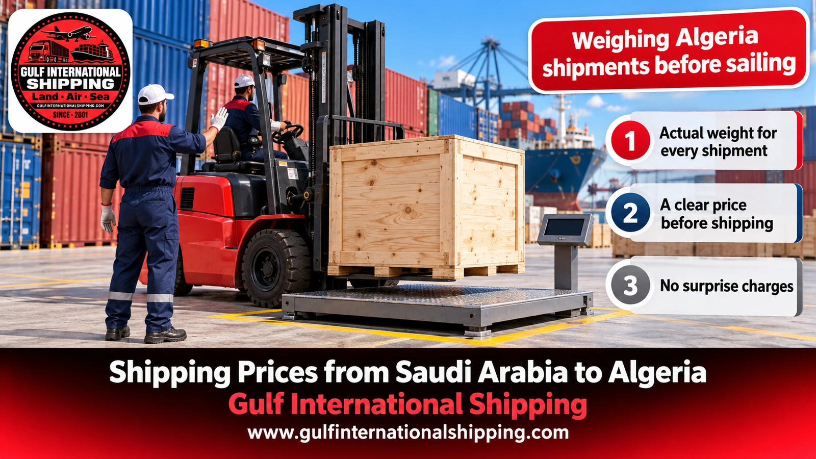 Weighing Algeria shipments before sailing