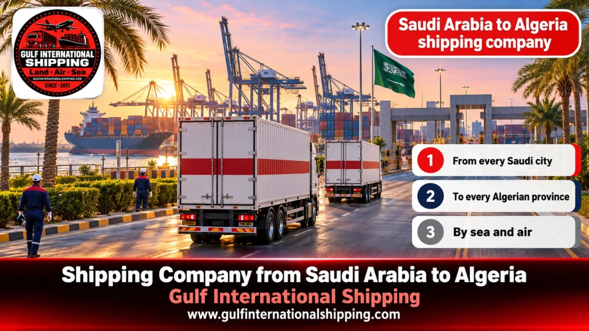 Saudi Arabia to Algeria shipping company