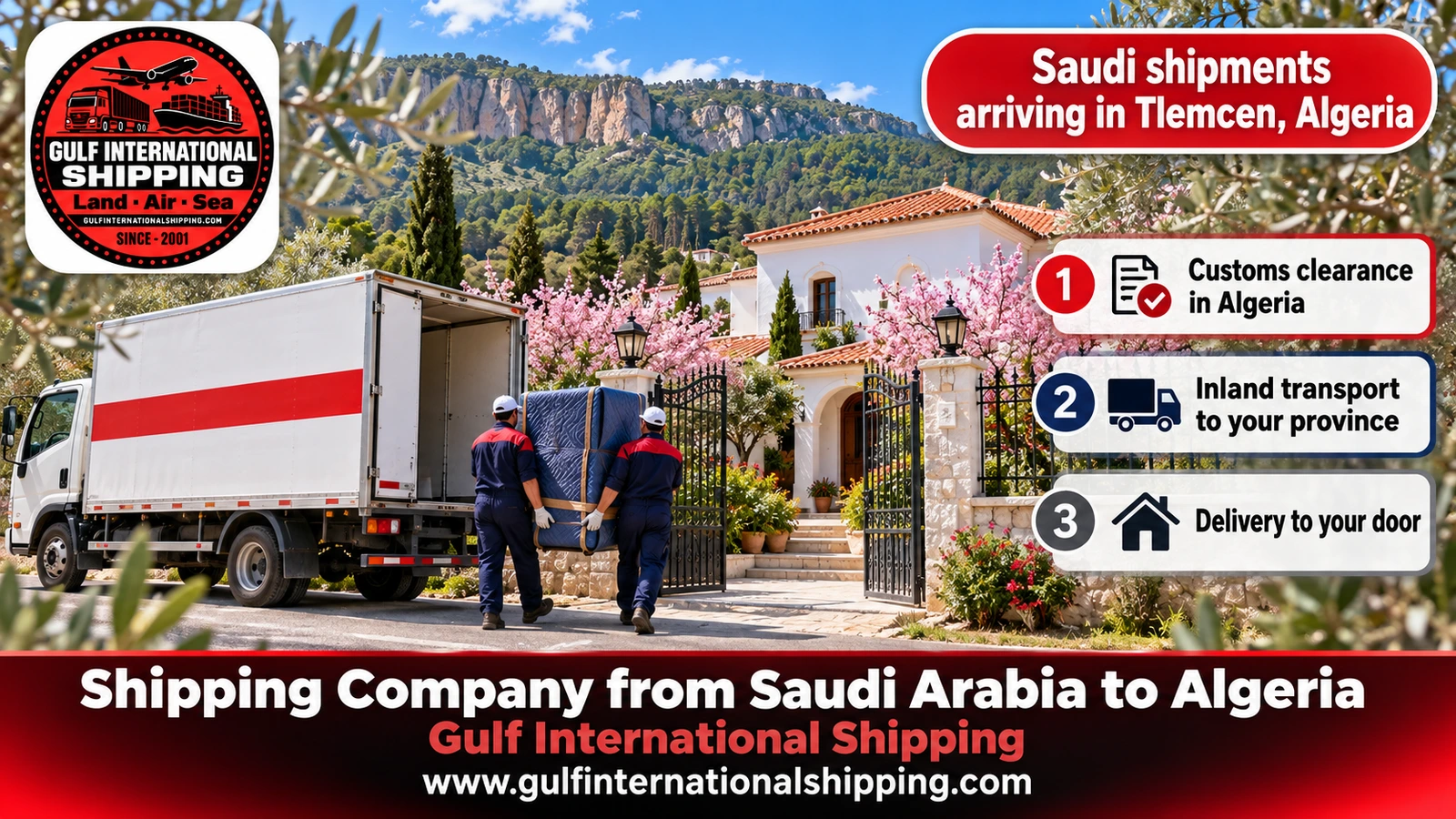 Saudi shipments arriving in Tlemcen, Algeria