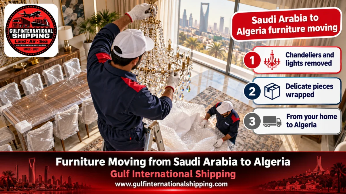 Saudi Arabia to Algeria furniture moving