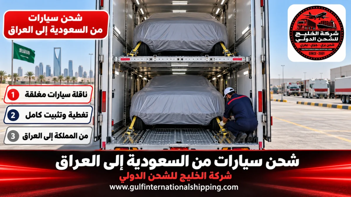 شحن سيارات من السعودية إلى العراق