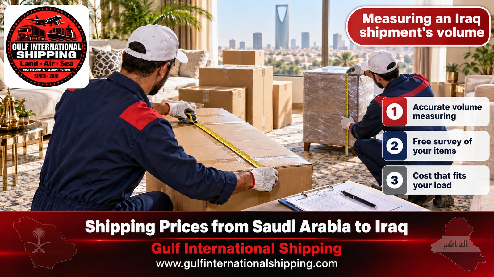 Measuring an Iraq shipment’s volume