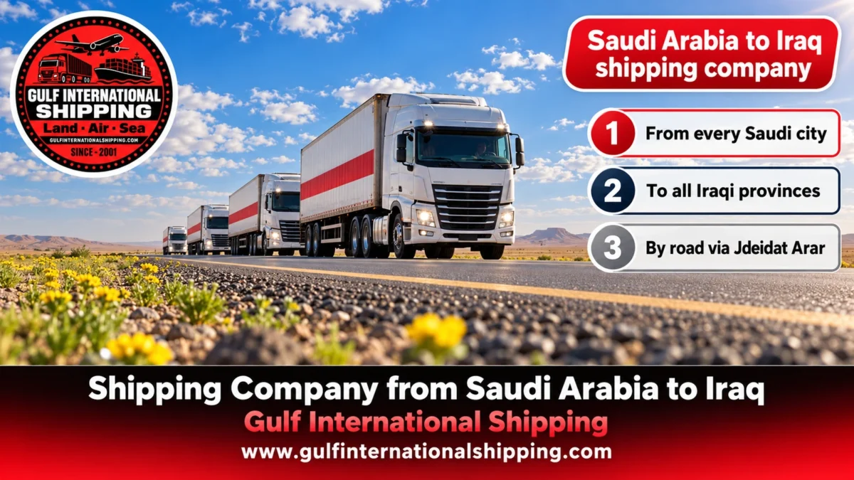 Saudi Arabia to Iraq shipping company