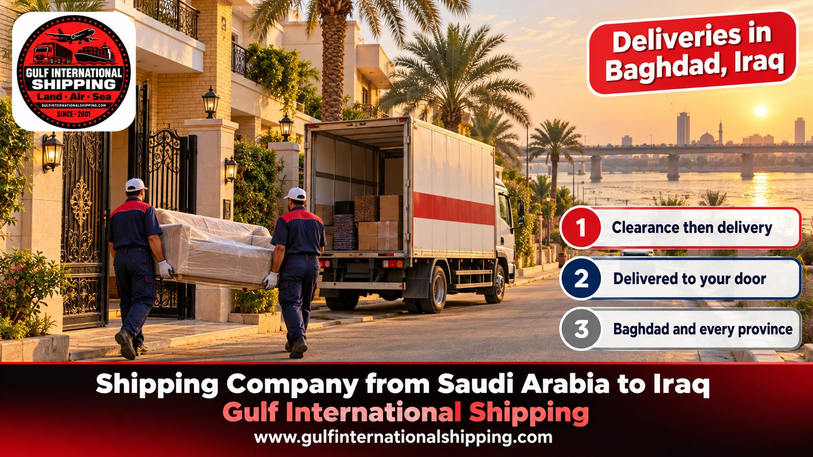 Deliveries in Baghdad, Iraq