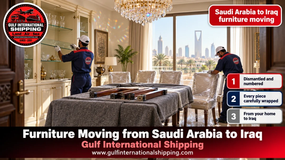 Saudi Arabia to Iraq furniture moving