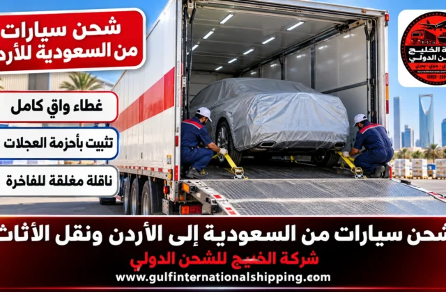 شحن سيارات من السعودية إلى الأردن سطحات خاصة وناقلات مغلقة حتى عمّان