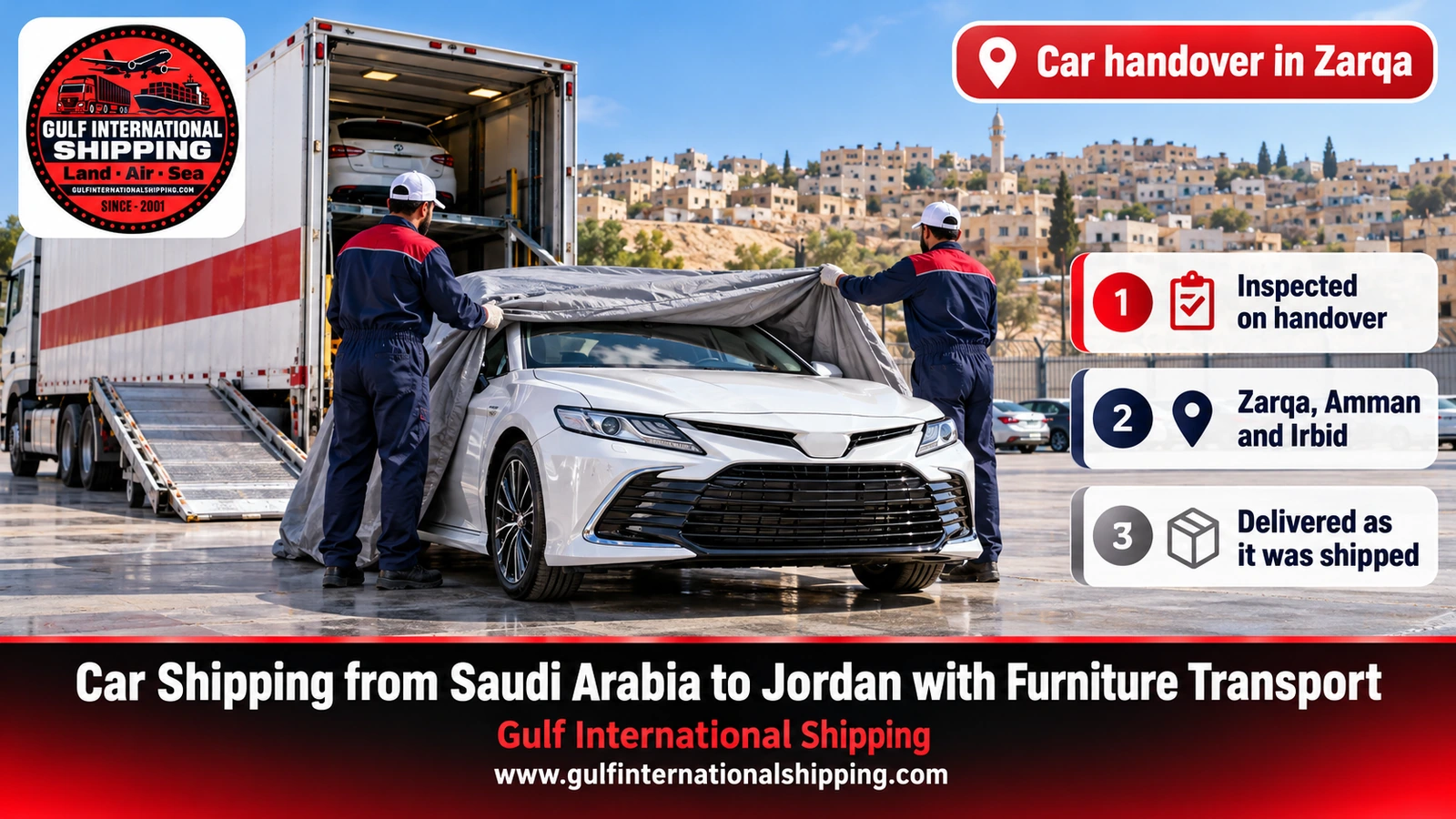 Car handover in Zarqa