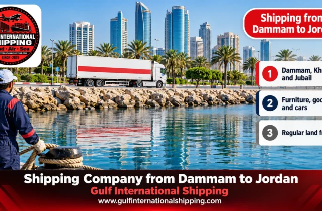 Shipping from Dammam to Jordan Furniture & Car Shipping to Amman