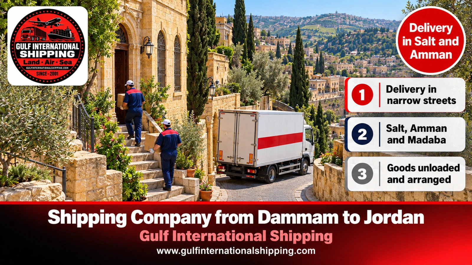 Delivery in Salt and Amman