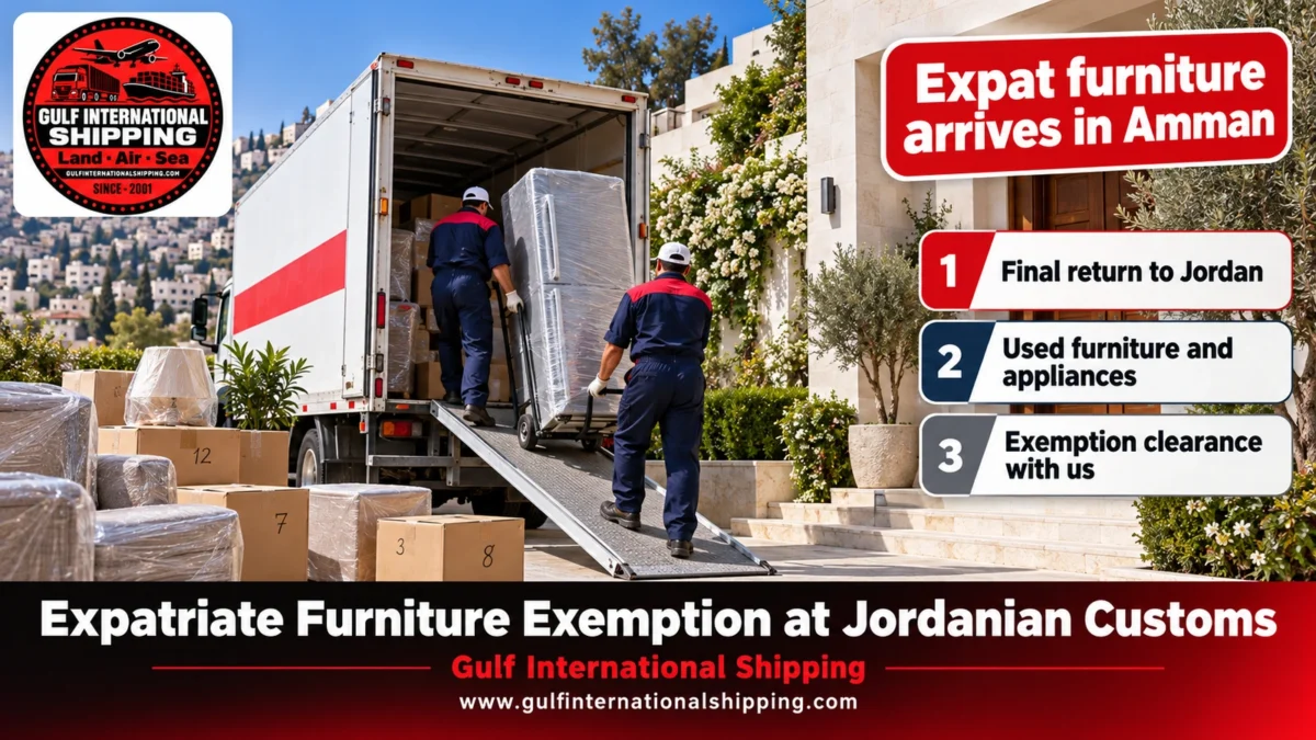 Expat furniture arrives in Amman