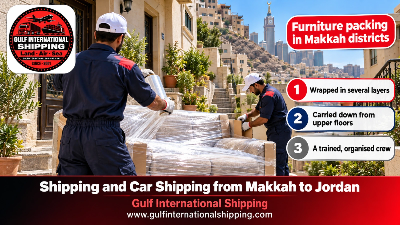 Furniture packing in Makkah districts