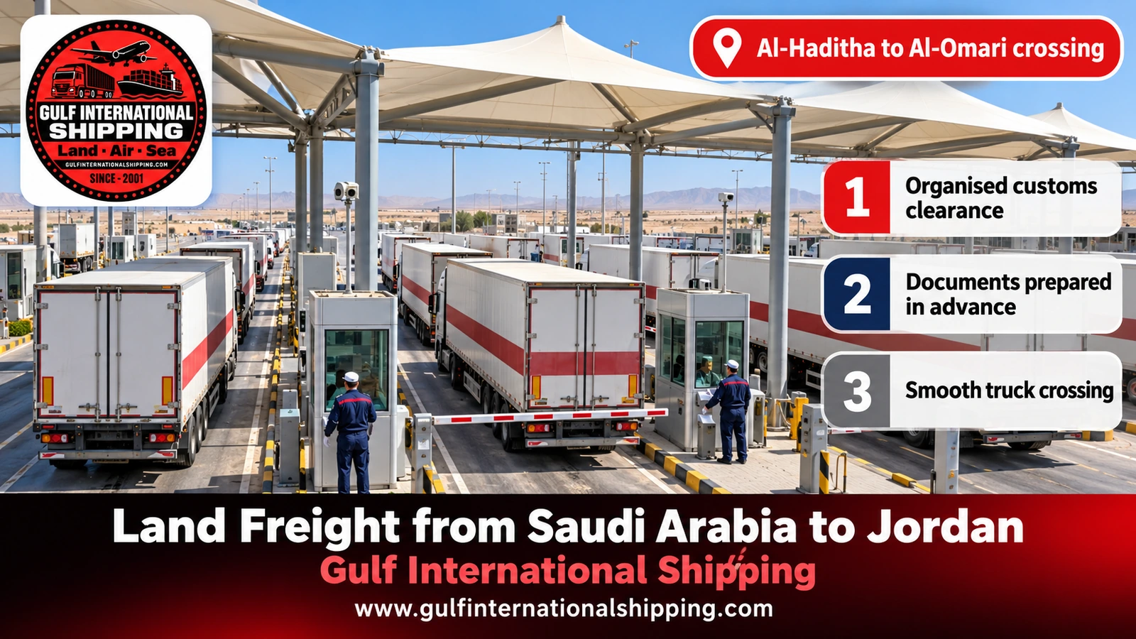 Al-Haditha to Al-Omari crossing