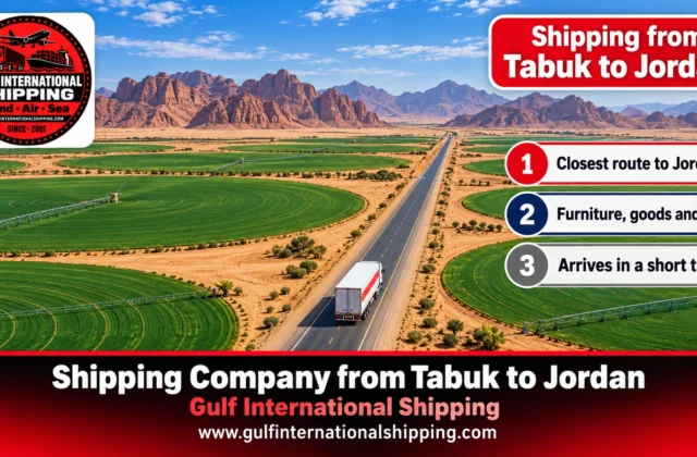Shipping Company from Tabuk to Jordan Furniture & Car Shipping