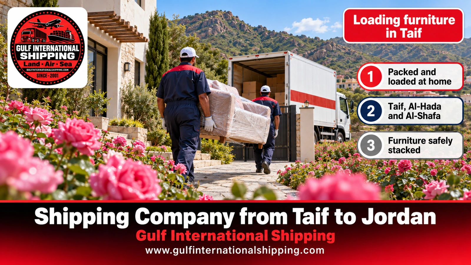 Loading furniture in Taif