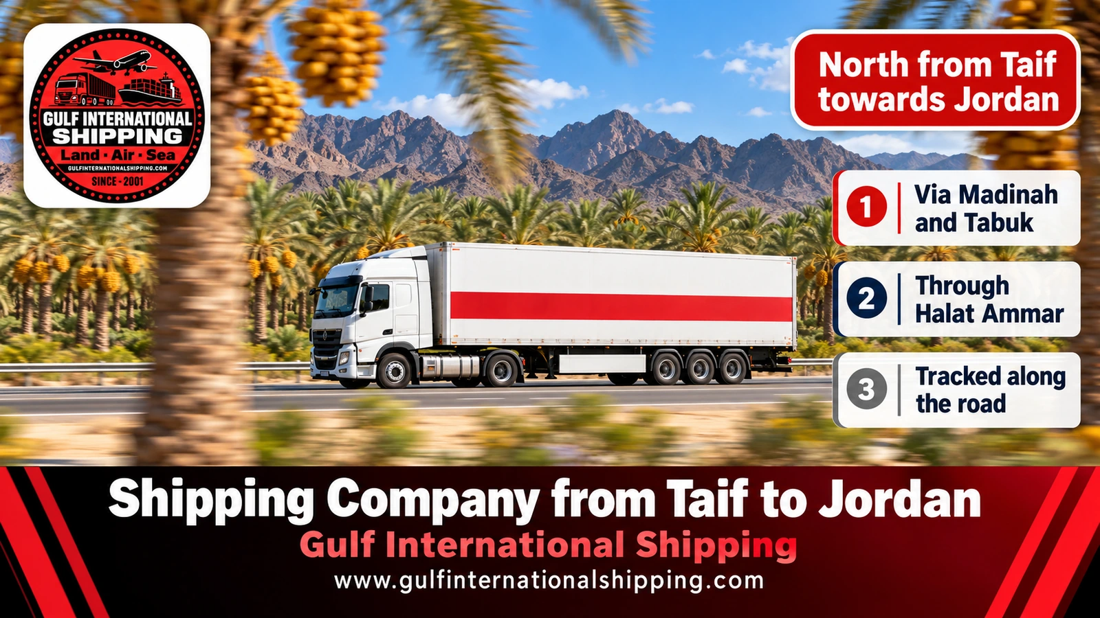North from Taif towards Jordan