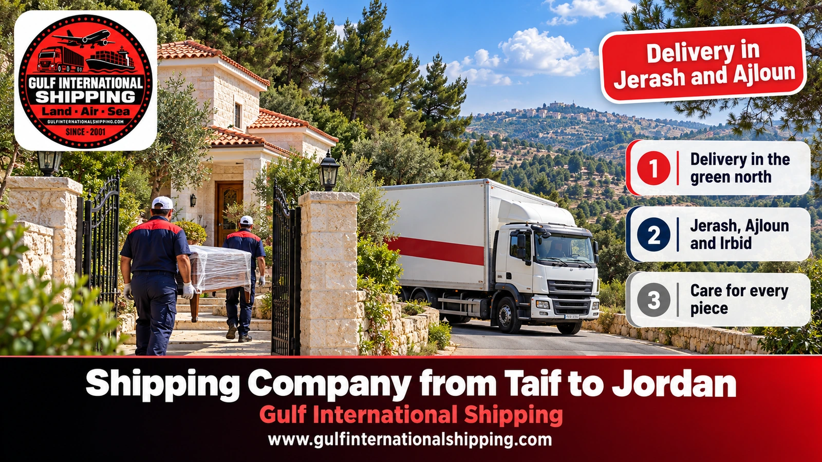 Delivery in Jerash and Ajloun