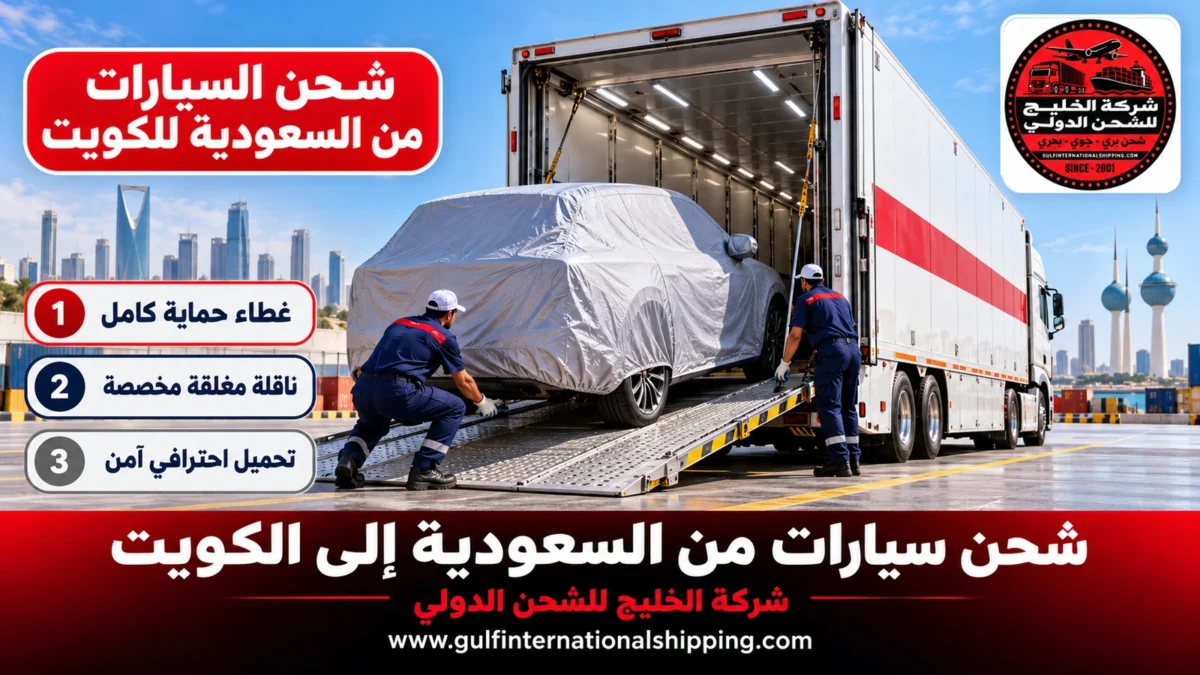 شحن السيارات من السعودية للكويت