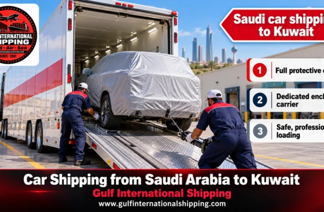 Car Shipping from Saudi Arabia to Kuwait Enclosed Car Carriers