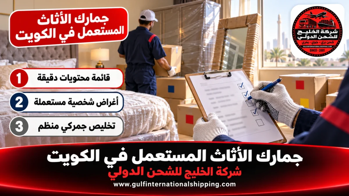 جمارك الأثاث المستعمل في الكويت