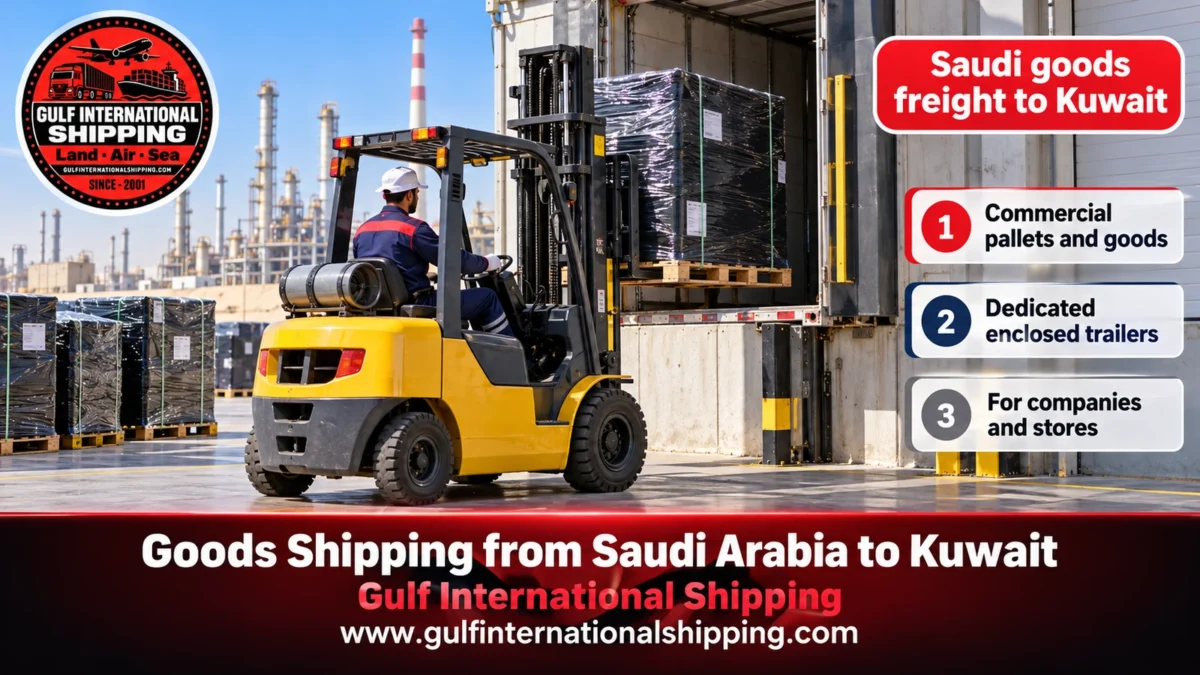 Saudi goods freight to Kuwait